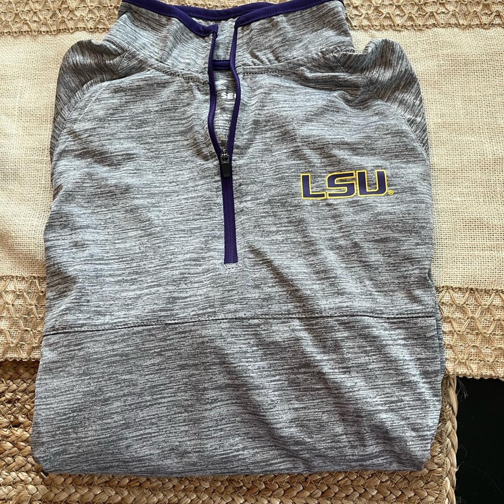 LSU Colosseum quarter zip light pullover